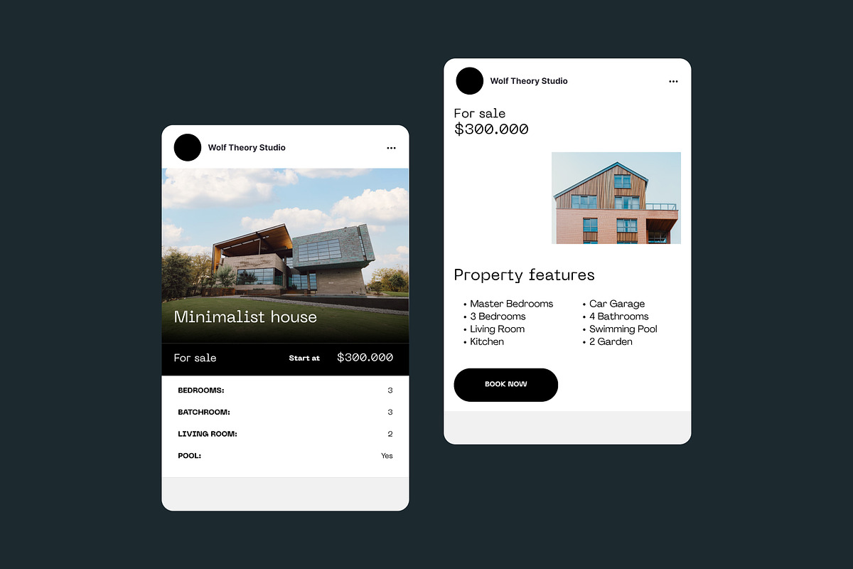 Real Estate Instagram Template, a Social Media Template by Wolf Theory Studio (Photo 7 of 11)
