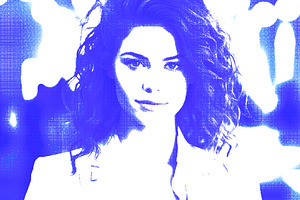 Fade Risograph Grain Photo Effect, a Brushes & More by studiogstock