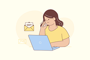 Office Working Illustration, an Object Graphic by Jump Studio (Thumbnail 9 of 12)