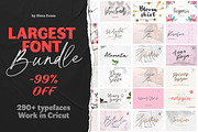 SALE - FONT BUNDLE -99% OFF, a Handwritten Font by supfonts (Thumbnail 1 of 34)