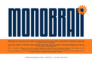 Monobran - Tall Sans Serif Font, a Sans Serif Font by Snape Design Studio (Thumbnail 2 of 12)