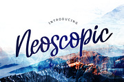 Neoscopic Brush Typeface, a Font by chekart (Thumbnail 1 of 5)