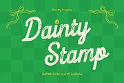 CS Dainty Stamp, a Script Font by Craft Supply Co. (Thumbnail 1 of 8)