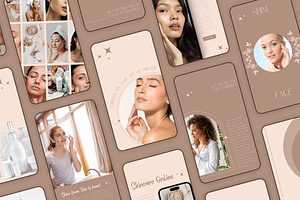 Instagram Skincare Templates Canva