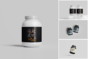 Supplement Bottle Mockup, a Packaging Mockup by MrLetters