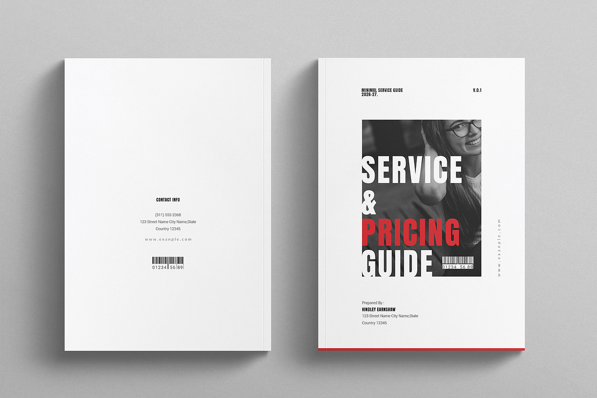 Service & Pricing Guide Template, a Brochure Template by E-Type