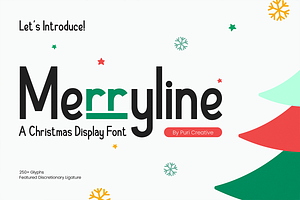 Merryline - Christmas Display Font