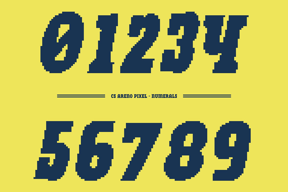 CS Areno Pixel, a Slab Serif Font by Craft Supply Co. (Photo 4 of 8)