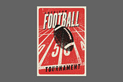 American Football vector poster set., a Sport Illustration by PoPaShop (Thumbnail 3 of 8)