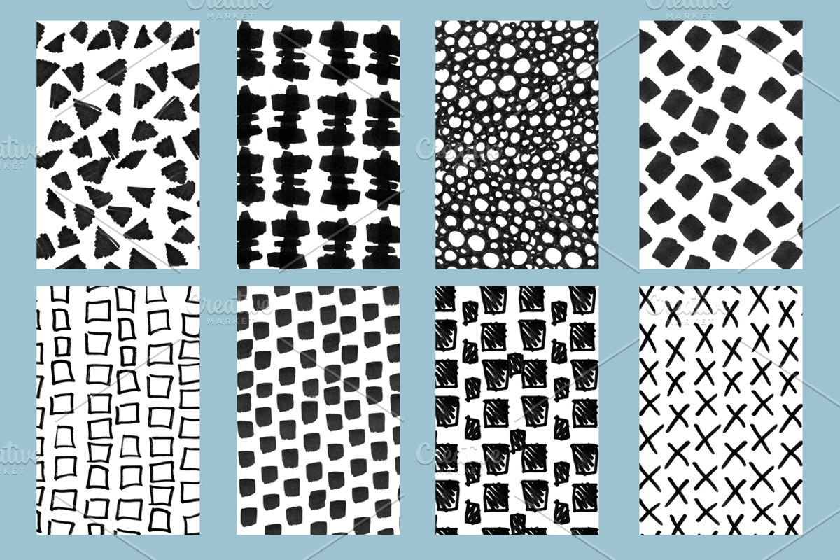 50 hand drawn pattern kit., a Texture Illustration by redstudio (Photo 4 of 11)