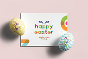 Happy Easter Card Two Eggs Mockup, an Advertising Mockup by DesignRushMarket (Thumbnail 2 of 2)