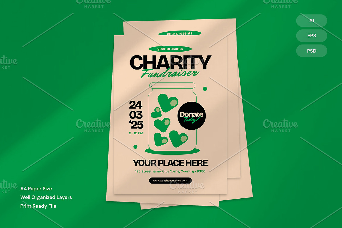 Charity Fundraiser - Flyer preview 3
