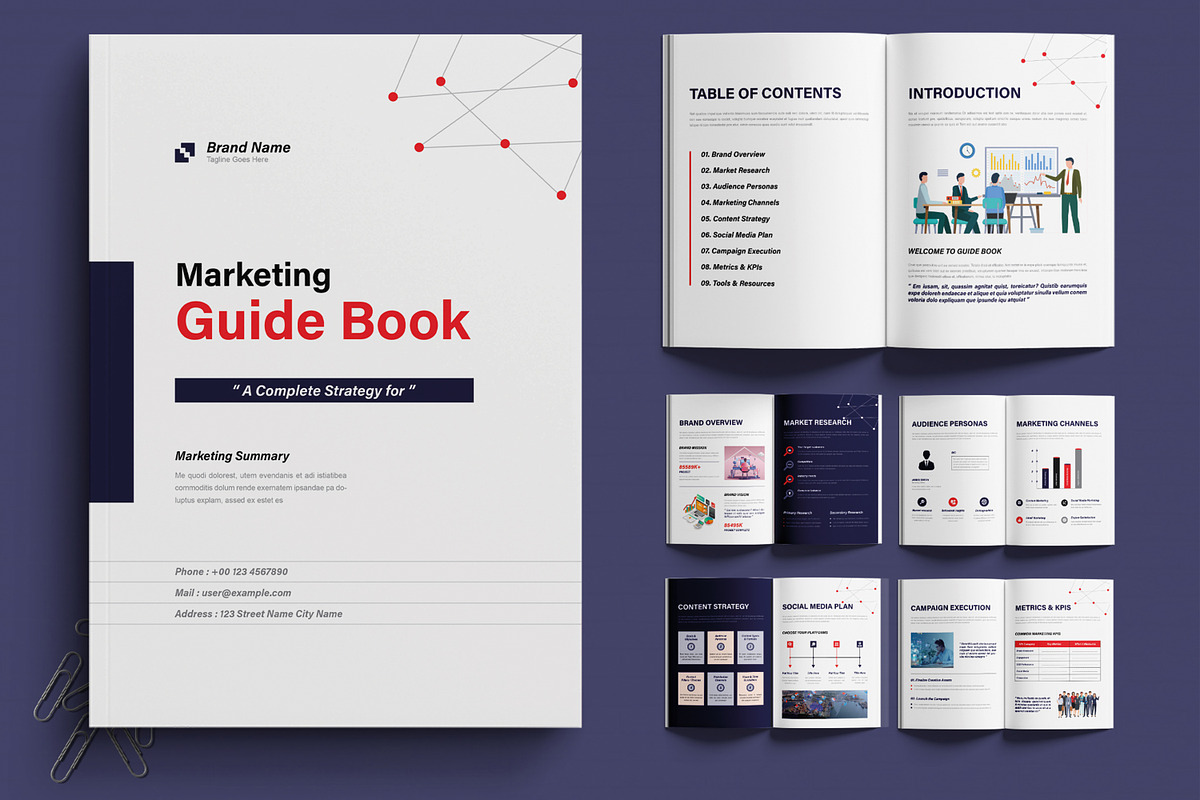 Creative Marketing Guide Book Layout, a Brochure Template by MightyDesign (Photo 1 of 6)