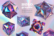Holographic Iridescence shapes, an Object Graphic by NNclipart (Thumbnail 5 of 10)