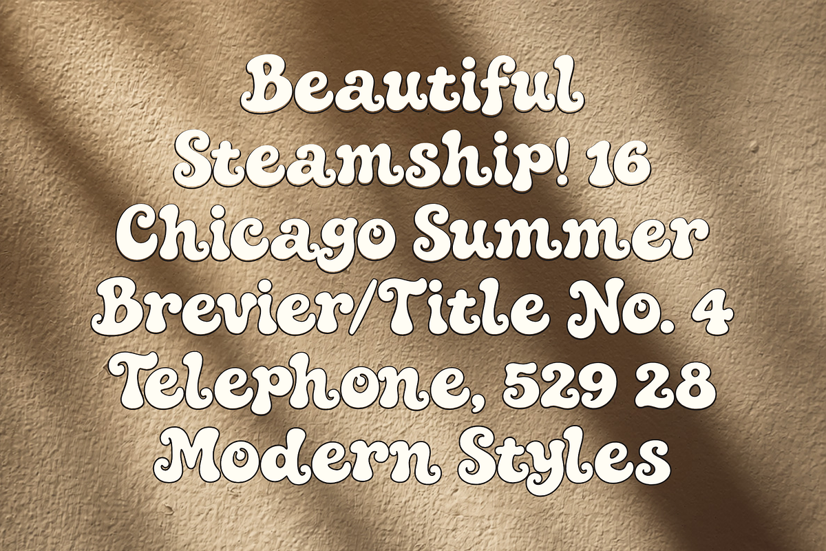 Toasty Morning Bold Groovy Font, a Handwritten Font by Ainun Jinan (Photo 8 of 9)