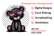 Valentine Whimsical Teddy Bear PNG, an Illustration by Dream Creation (Thumbnail 8 of 8)