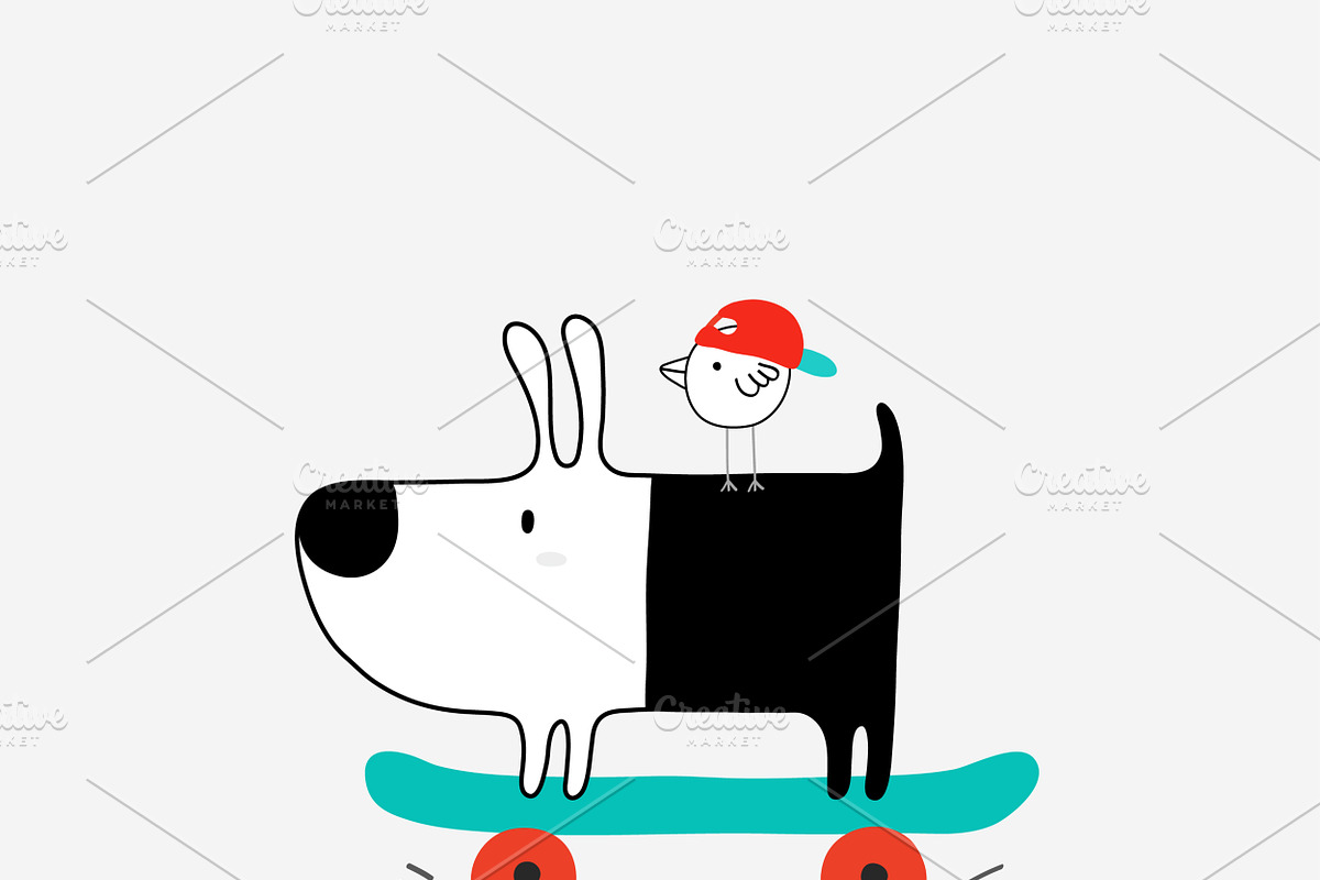 Dog & Bird Collection 1, an Animal Illustration by Irene Loal (Photo 11 of 17)