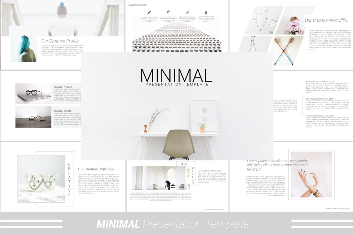 Minimal Powerpoint Template, a Presentation Template by Presentation Official (Photo 1 of 11)
