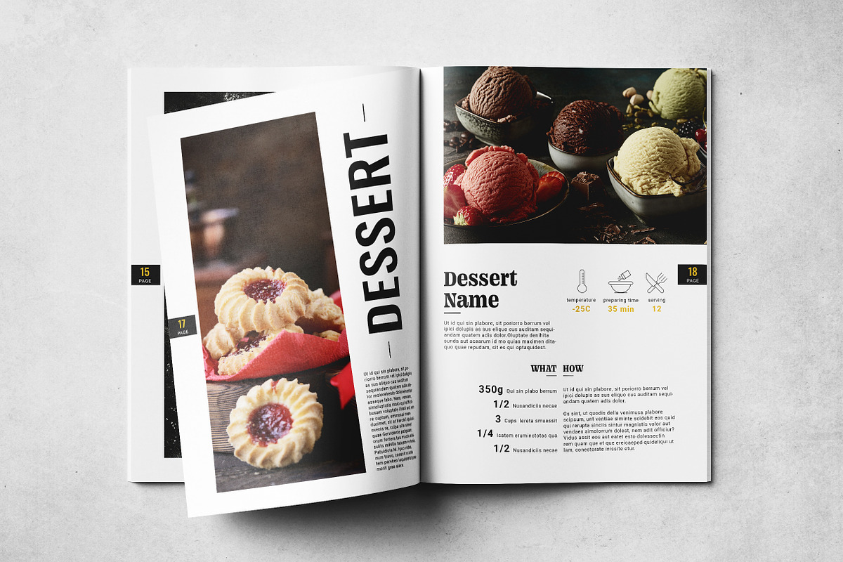 Cookbook Layout, a Print Template by Grkic Creative (Photo 10 of 15)