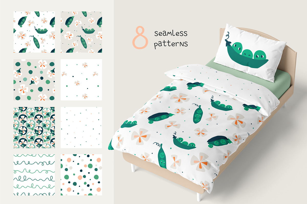 Sweet Pea, a Pattern Graphic by SurfaceStories (Photo 2 of 7)