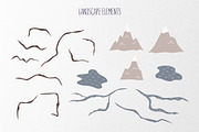 Seasons Landcape & Map Creator, an Object Graphic by MaNechaeva (Thumbnail 7 of 11)