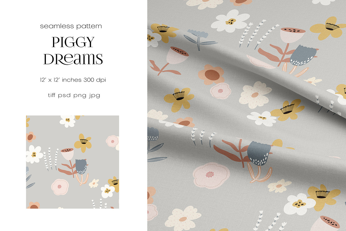 Kids Seamless Pattern Set, a Pattern Graphic by PROTEA Watercolor Studio (Photo 6 of 7)