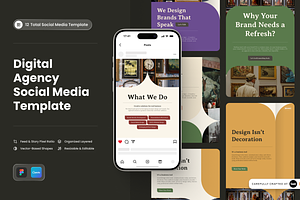 Vintook-Digital Agency Social Media, a Social Media Template by SLAB! Design