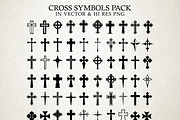 Cross Symbols Vector Pack, a Decorative Illustration by Seaquint (Thumbnail 1 of 2)