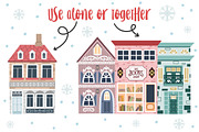 Winter Town, a Decorative Illustration by Alina Sh (Thumbnail 2 of 8)