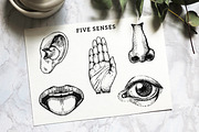 Five Human Senses Vintage Collection, an Object Illustration by Chewie Co (Thumbnail 3 of 8)