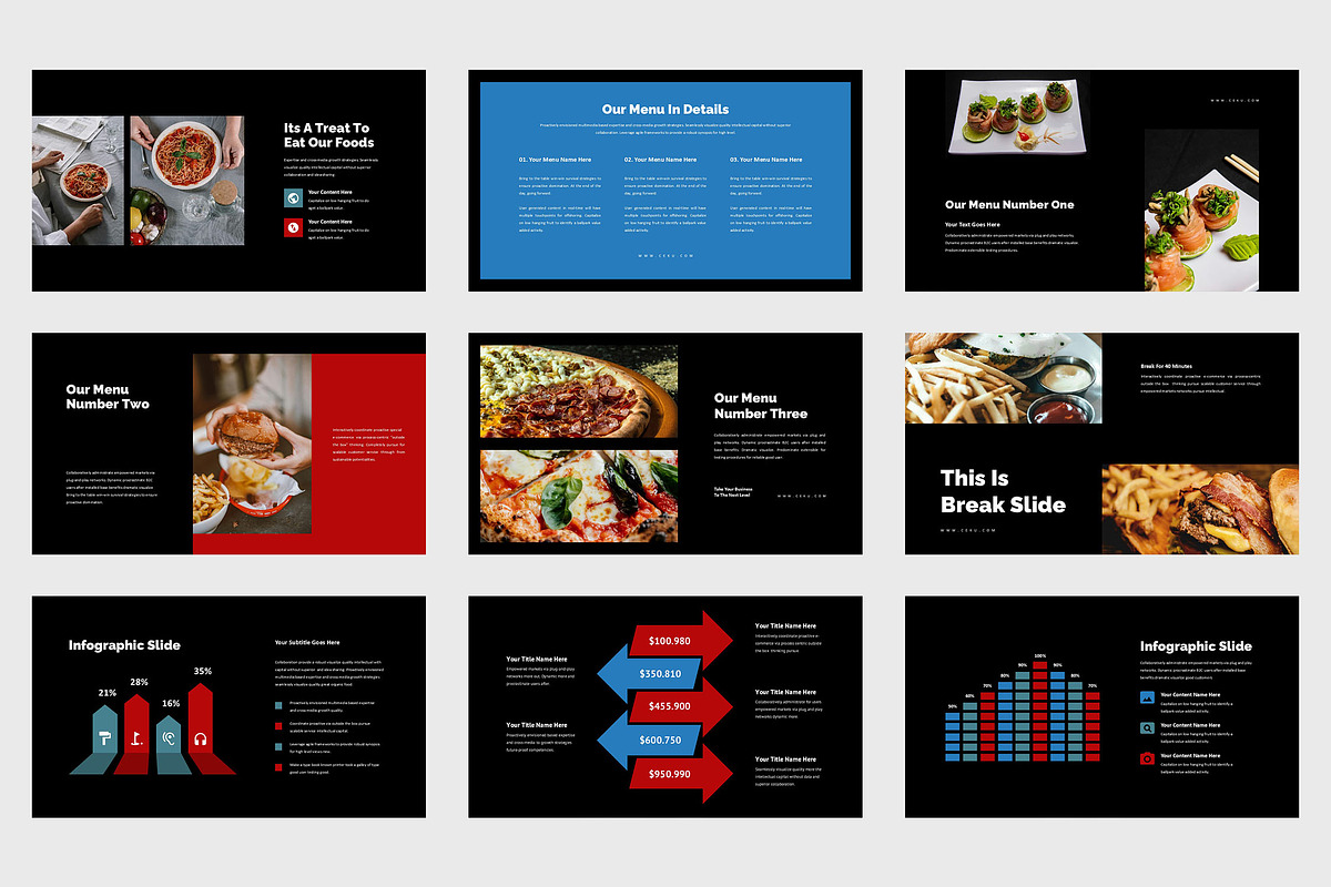 Ceku : Food Business Google Slides, a Presentation Template by Punkl Camp (Photo 7 of 9)