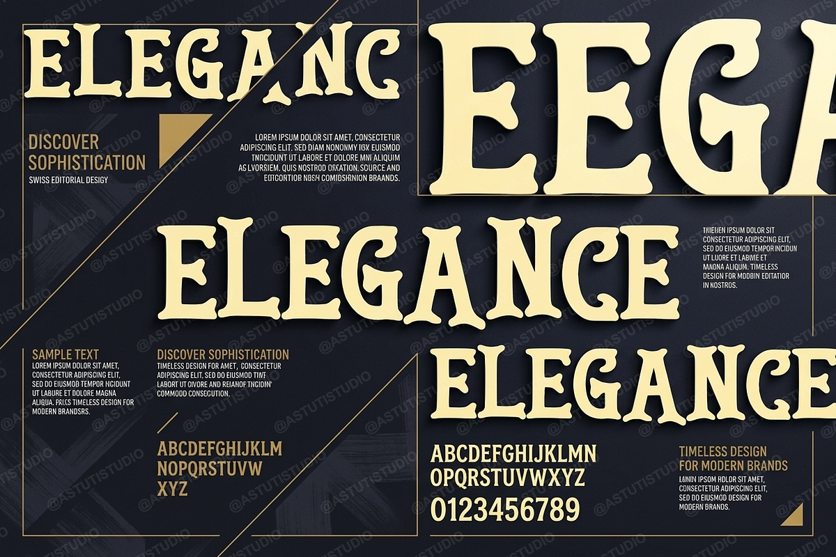 Cusi - Elegant Serif Typeface, a Serif Font by Astuti Studio (Photo 1 of 25)