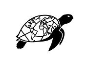 World Map Sea Turtle Bundle, an Illustration by Gaye Art (Thumbnail 18 of 31)