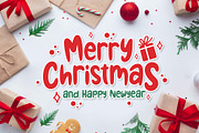 Christmas Holiday Font, a Handwritten Font by KengGraphic (Thumbnail 2 of 11)