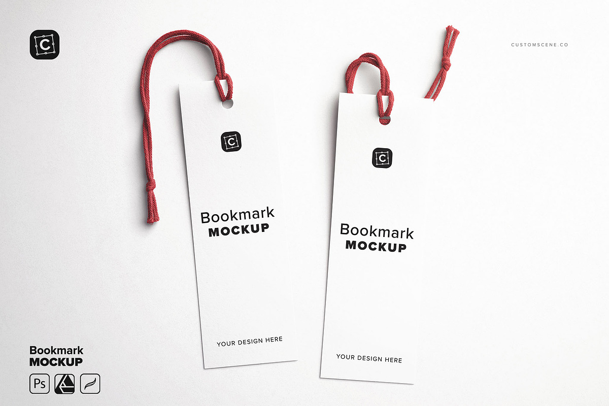 Bookmark Mockup, a Product Mockup by Custom Scene (Photo 2 of 8)