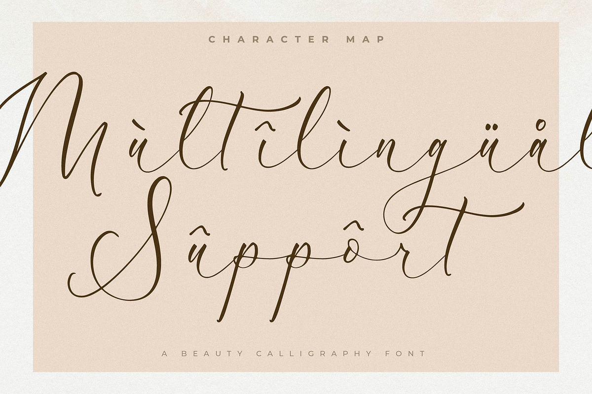 Peach Mondela Beauty Calligraphy, a Script Font by Storytype Studio (Photo 4 of 15)
