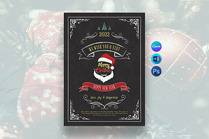 Christmas Greeting Card Template, a Flyer Template by DesignDevisers
