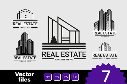 Real estate logo design.