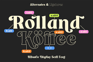 Albarco Bold Serif Font