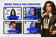 145 Lace & Mesh Procreate Brushes, a Brush Add-On by Selentaori Studio (Thumbnail 10 of 10)