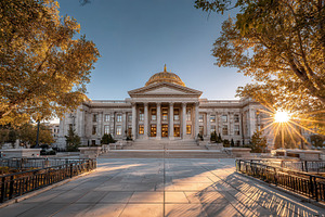 Golden Sunrise Utah State Capitol Bu, a Photo by Pixeness Studio