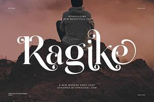 Ragike Elegant Stylish Serif Font, a Serif Font by Graphicxell