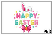 Happy Easter PNG, an Illustration by Black Bird Studio (Thumbnail 1 of 3)