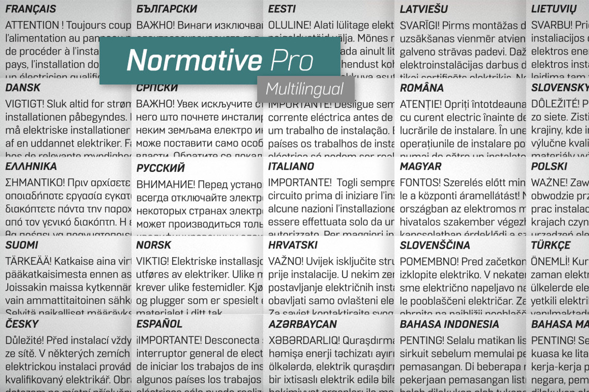 Normative Pro – 4 fonts, a Sans Serif Font by Green Type (Photo 10 of 11)