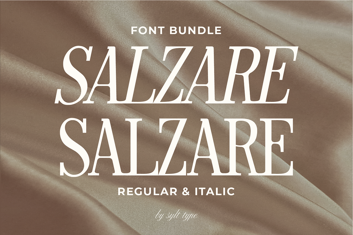 Salzare Display Font Bundle, a Serif Font by Sylt Type (Photo 1 of 7)