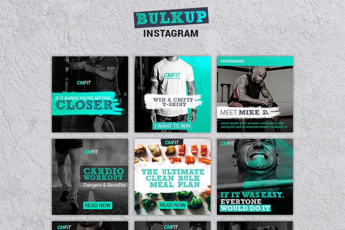 BULKUP-Social Media Pack, a Social Media Template by Numszky Creative (Photo 3 of 6)