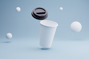 10 Bundle 3D Render Coffee Cup