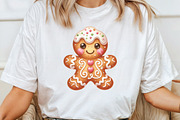 Cute Christmas Gingerbread Clipart, an Illustration by CraftArtStudio (Thumbnail 4 of 6)