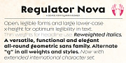 Regulator Nova, a Sans Serif Font by Device (Thumbnail 9 of 9)