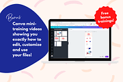 Retro Canva logo & brand kit bundle, a Branding & Logo Template by Kurly Creative (Thumbnail 11 of 13)